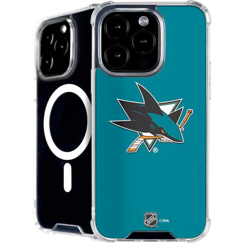NHL San Jose Sharks Solid Background iPhone 16 Pro MagSafe Case
